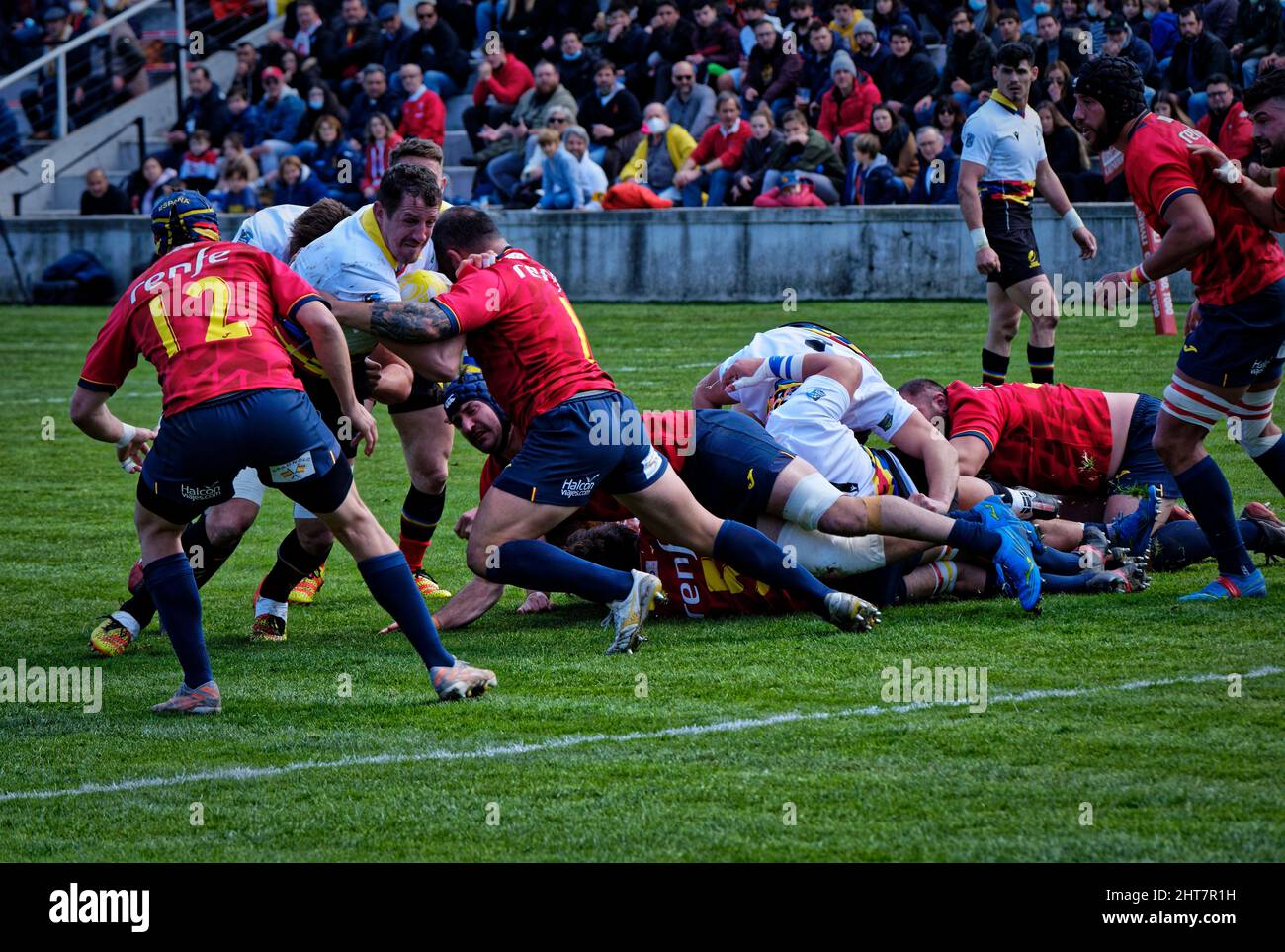 Rugby europe championship 2022 spain vs romania hires stock