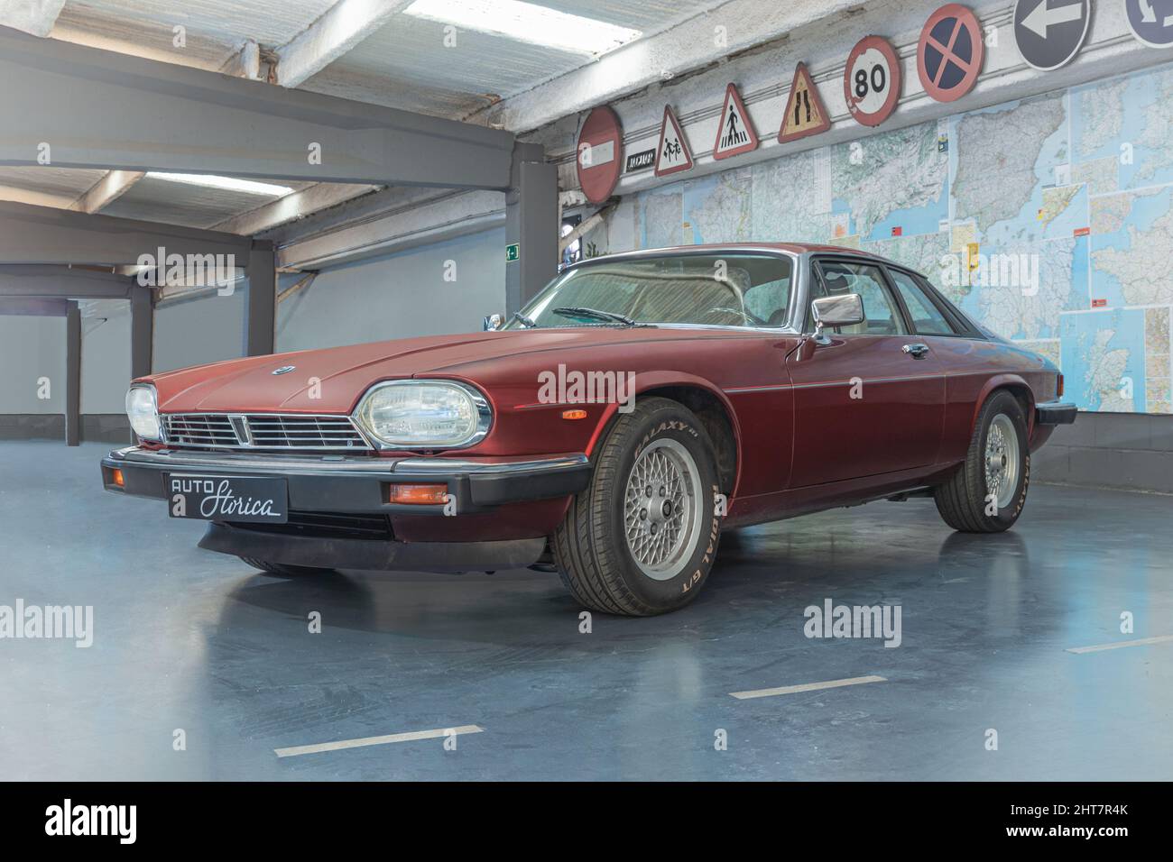 BARCELONA, SPAIN-MAY 25, 2021: Jaguar XJS (XJ-S), Serie 2 Stock Photo