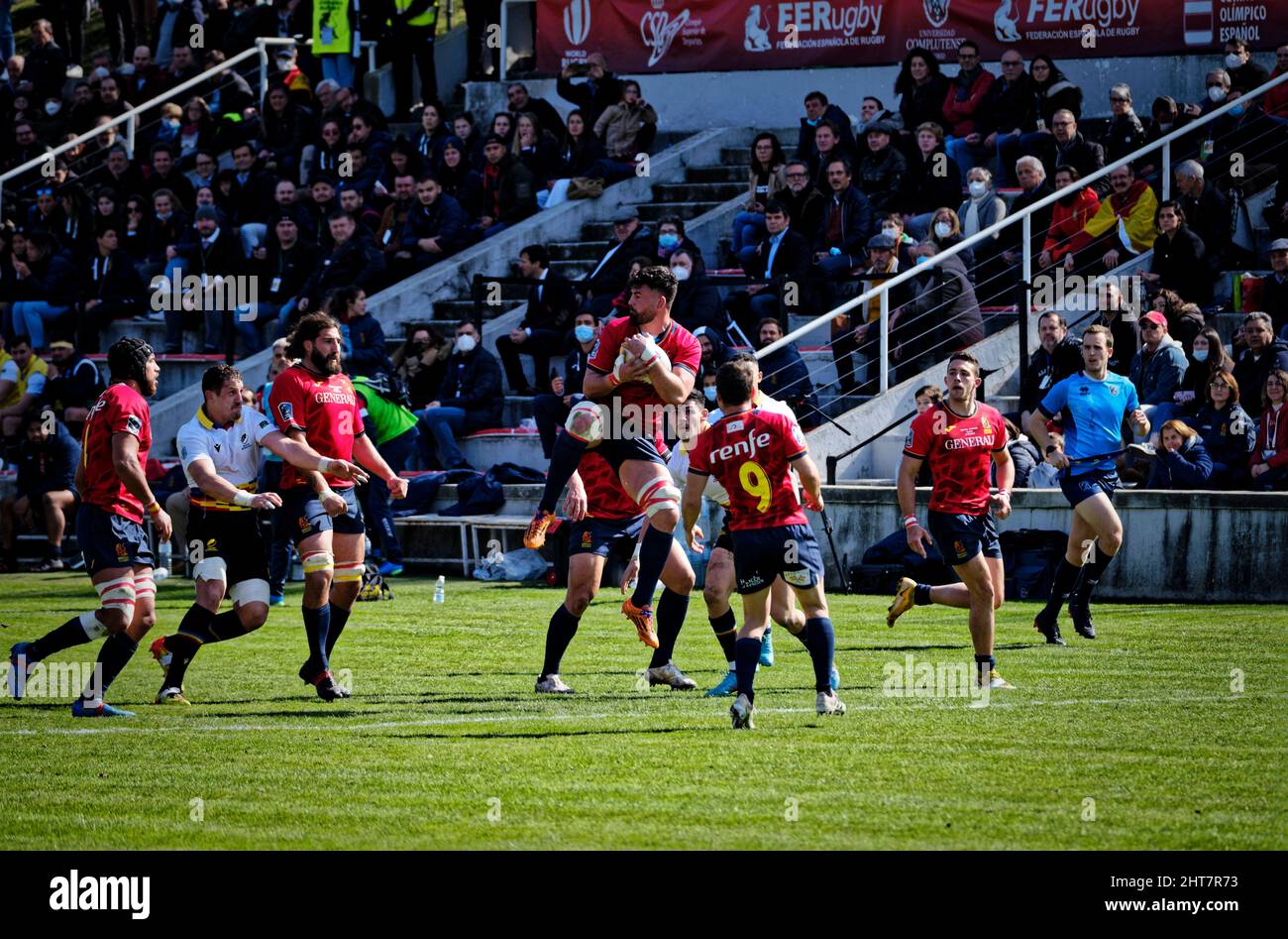 Rugby europe championship 2022 spain vs romania hires stock