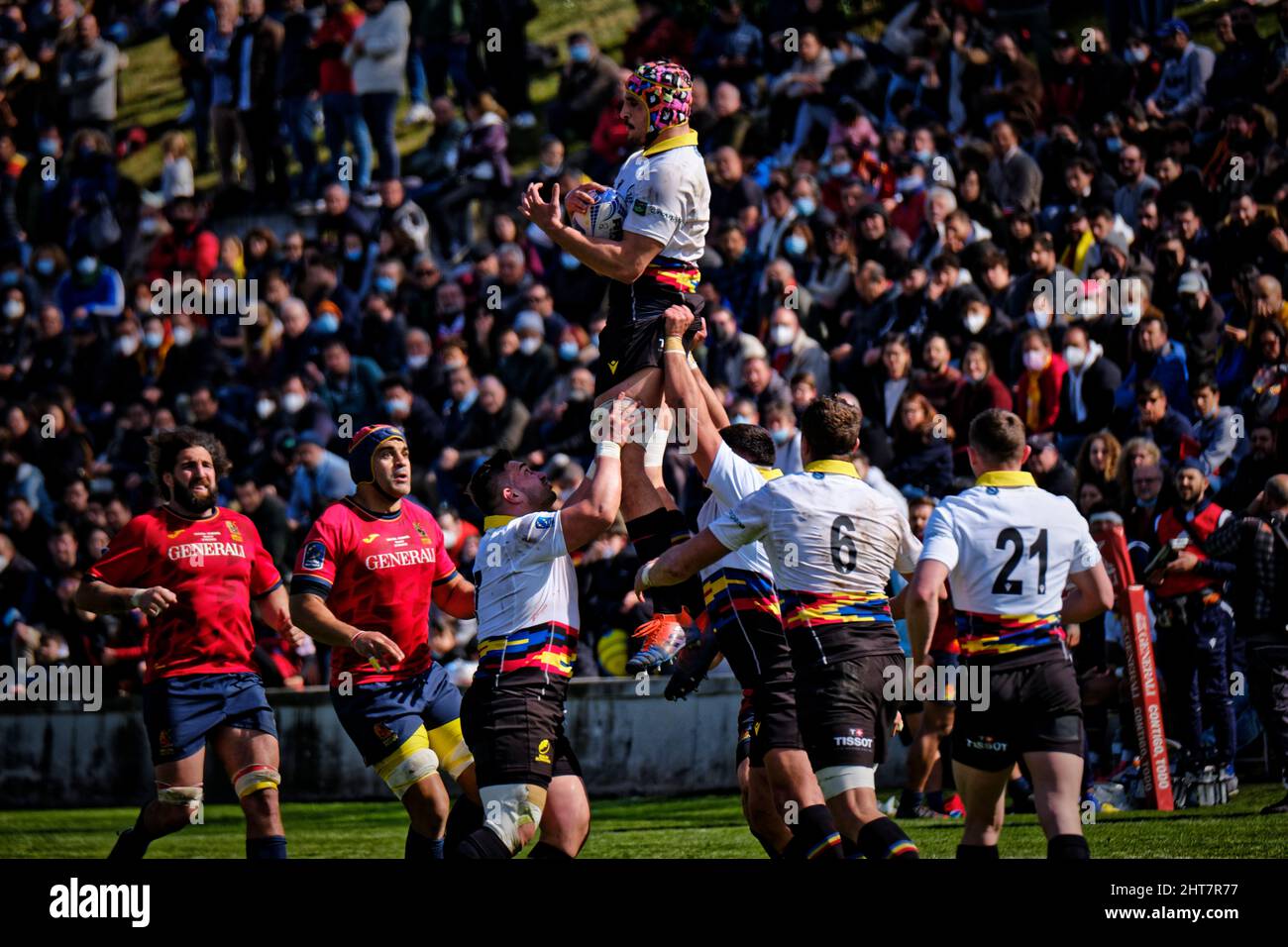 Rugby europe championship 2022 spain vs romania hires stock
