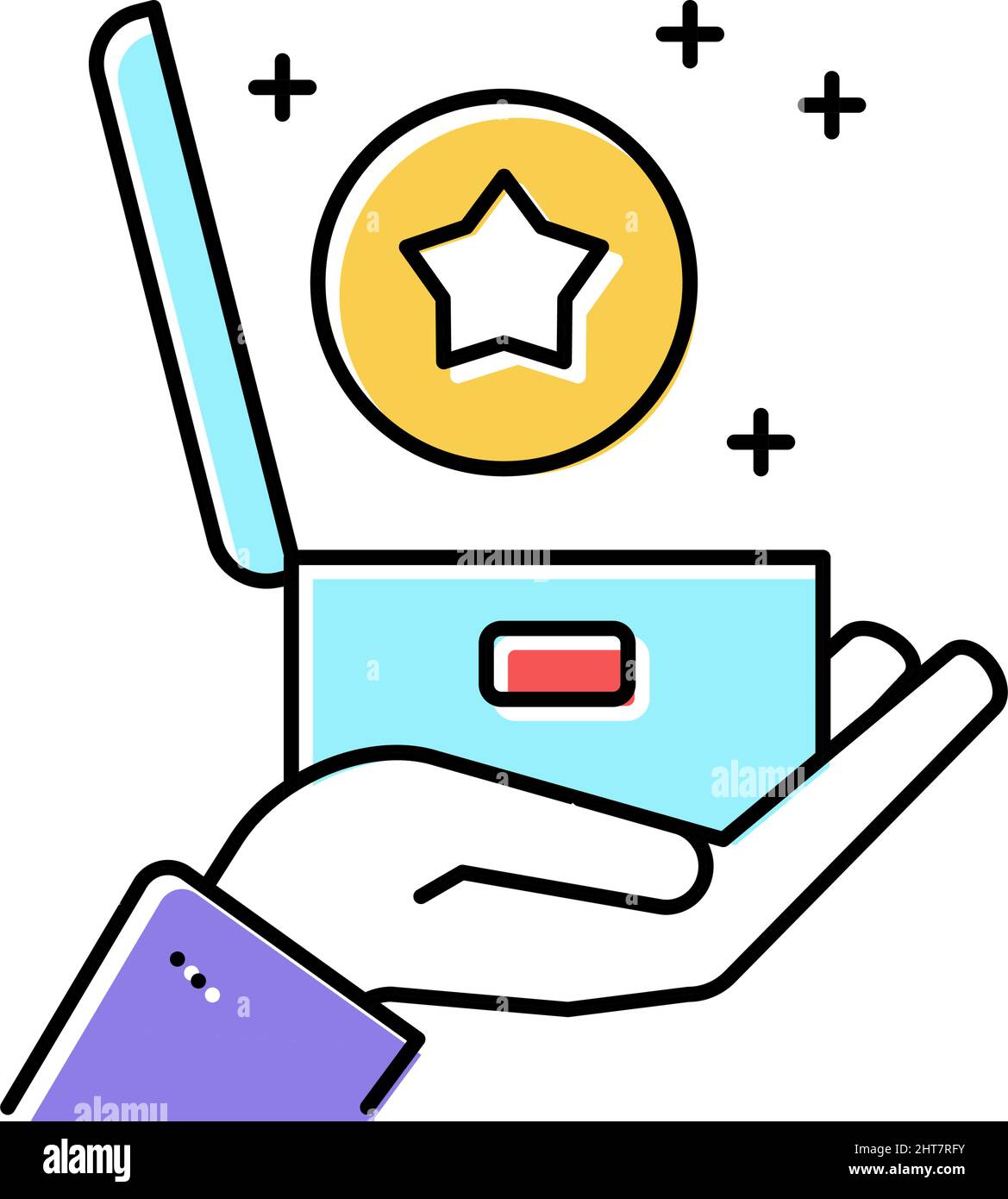 present bonus color icon vector illustration Stock Vector Image & Art ...