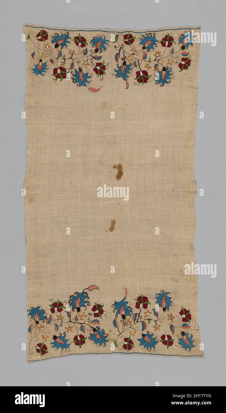 Towel/Napkin, Turkey, 17th century. Stock Photo