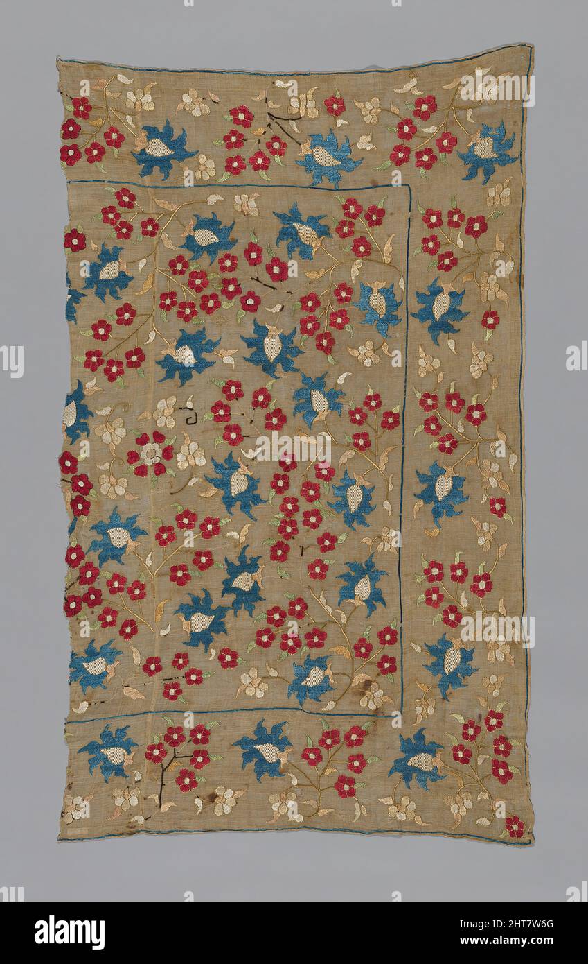 Fragment (Cover or Turban Cover), Turkey, 17th century. Stock Photo