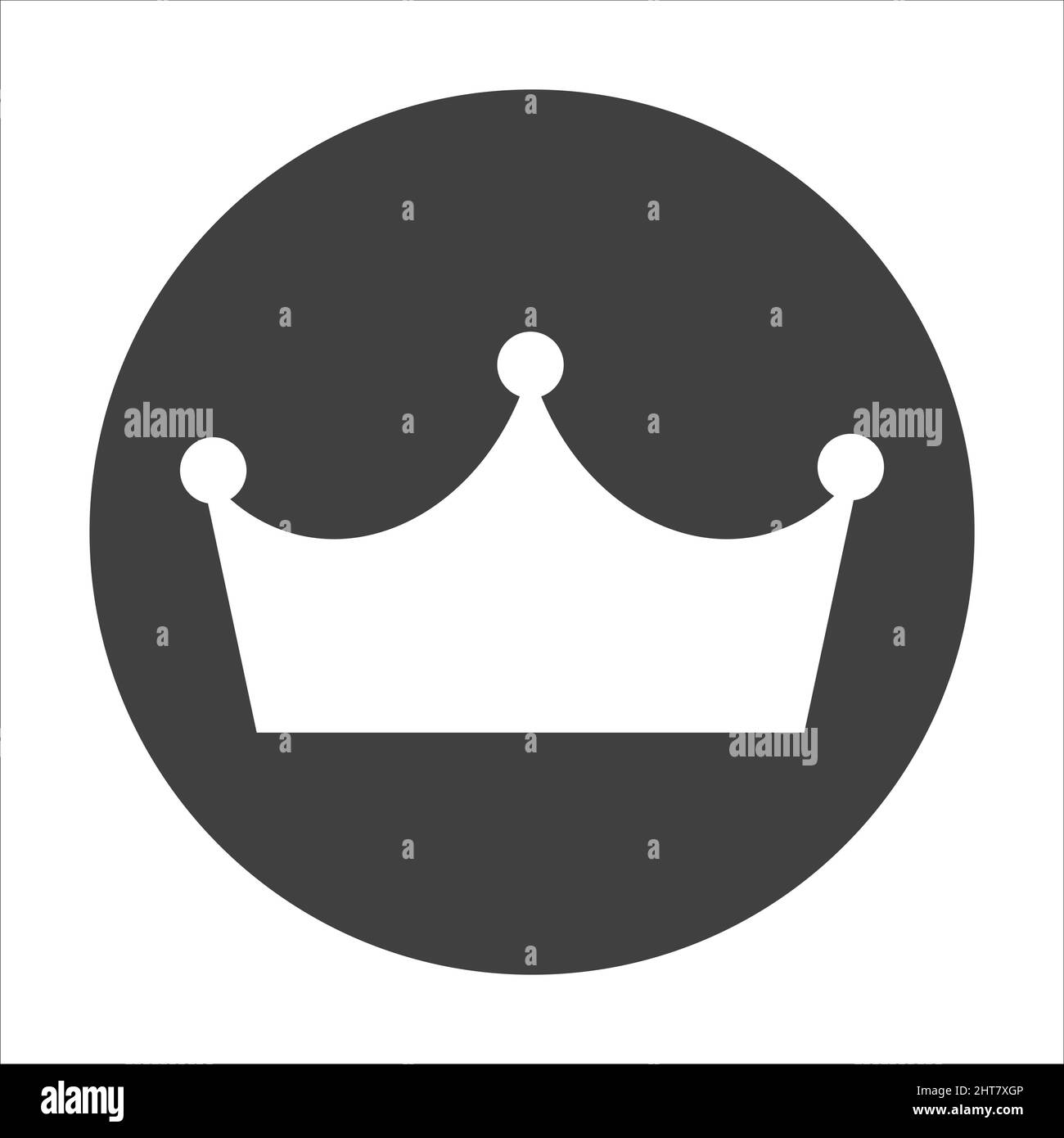 Crown icon in trendy flat style isolated on white background. Crown ...