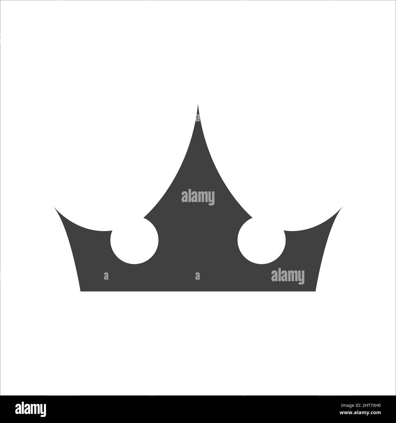 Crown icon in trendy flat style isolated on white background. Crown ...