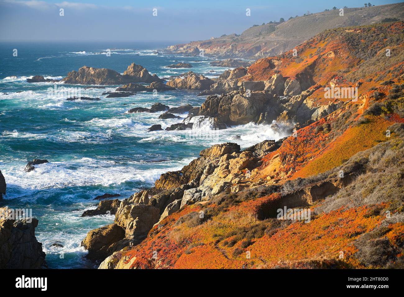 Garrapata State Park Vista Point in Big Sur California Stock Photo - Alamy