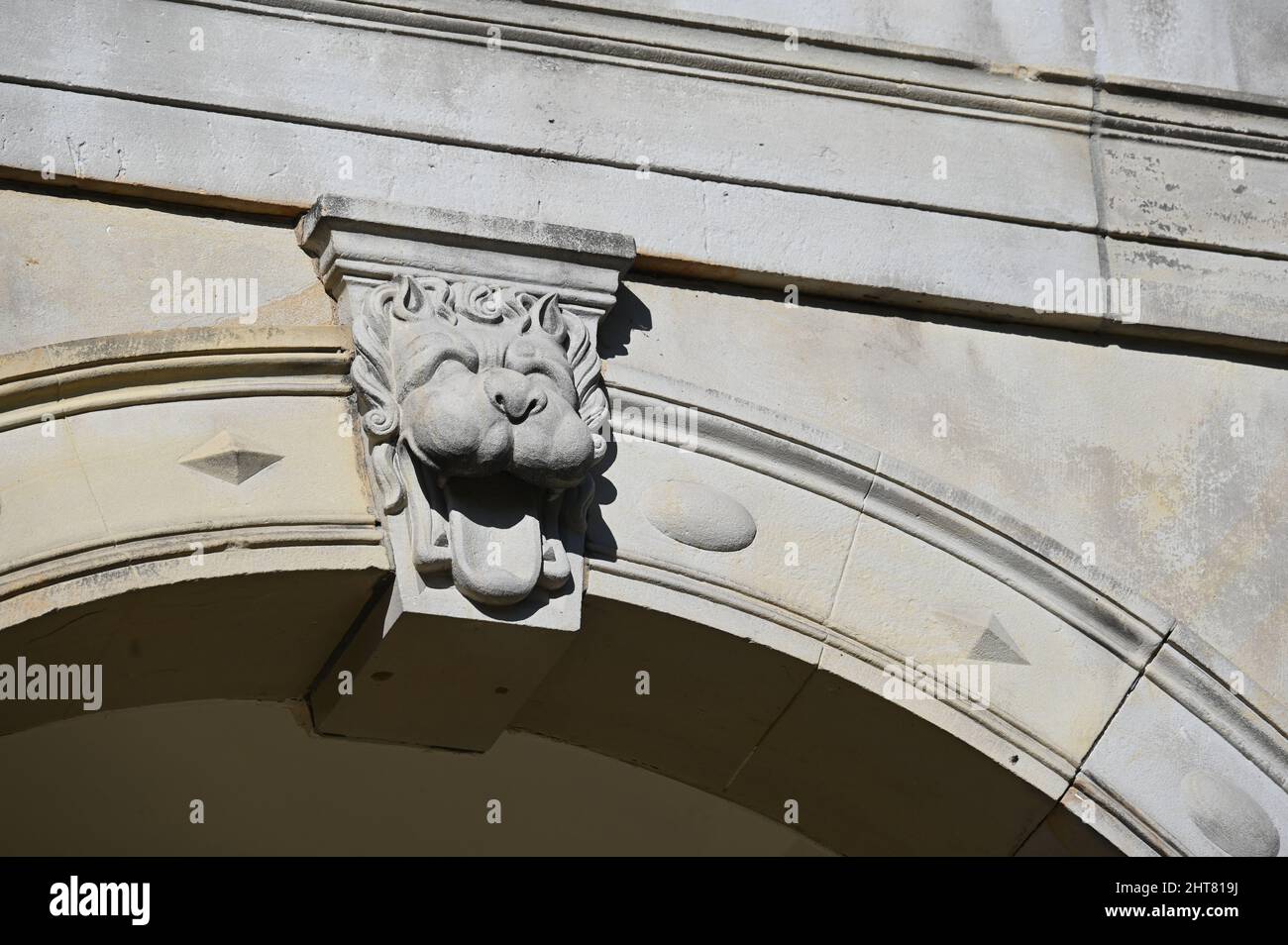 Keystone in Neo-Renaissance style Stock Photo - Alamy