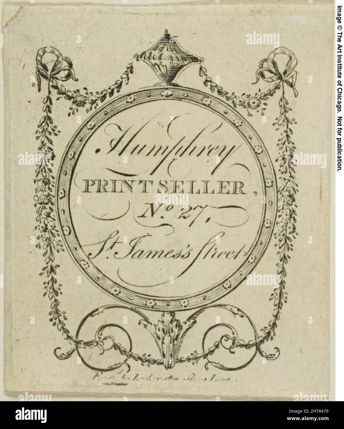 Humphrey, Printseller, No. 27 St. James's Street, n.d. Stock Photo