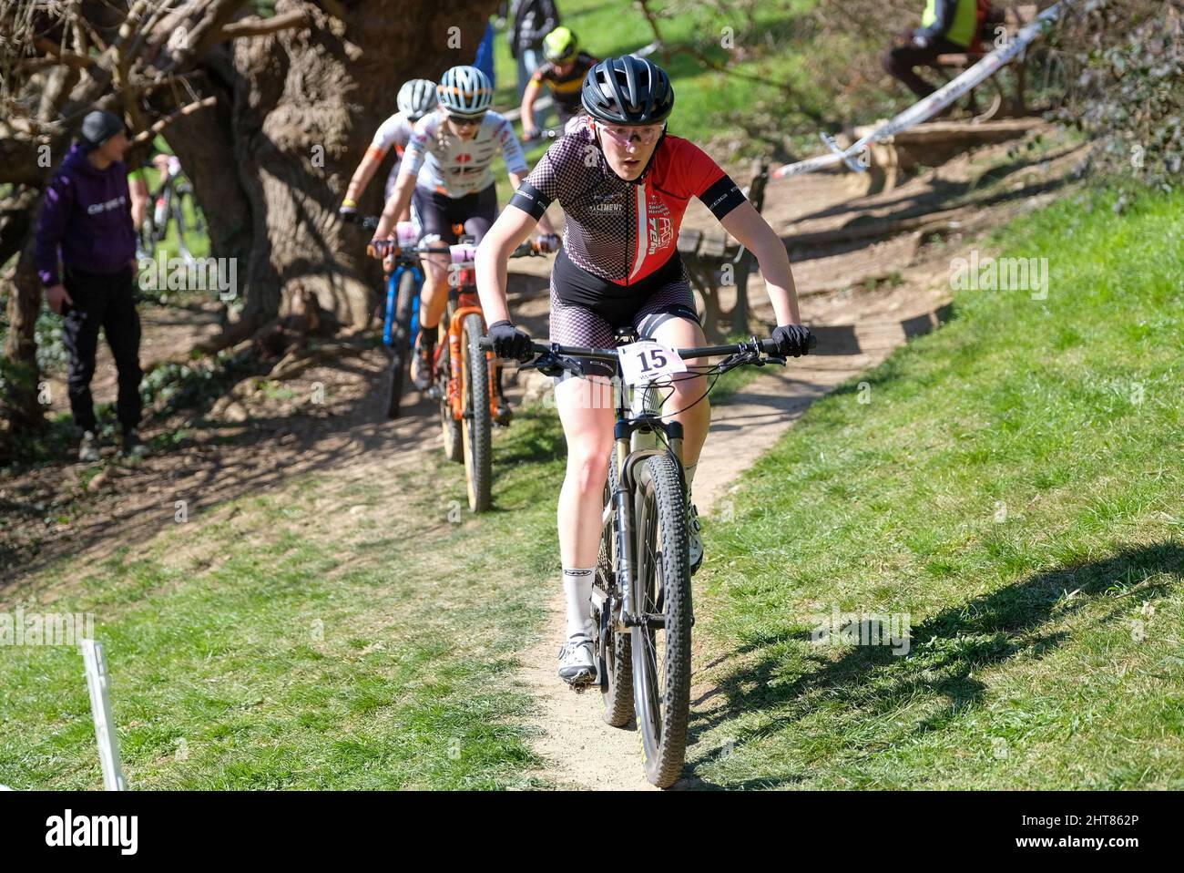 15) - Nina Mosser (AUT) during the MTB - Mountain Bike Verona MTB  International XCO 2022 - Open woman race on February 27, 2022 at the Parco  delle Colombare in Verona, Italy (