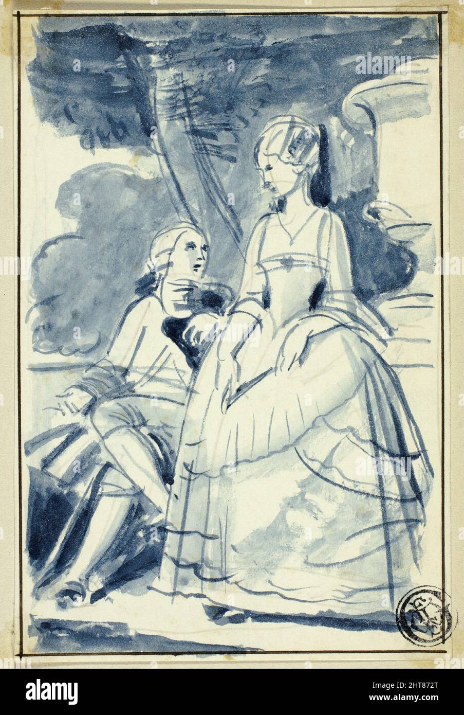 18th century garden drawings hi-res stock photography and images - Alamy