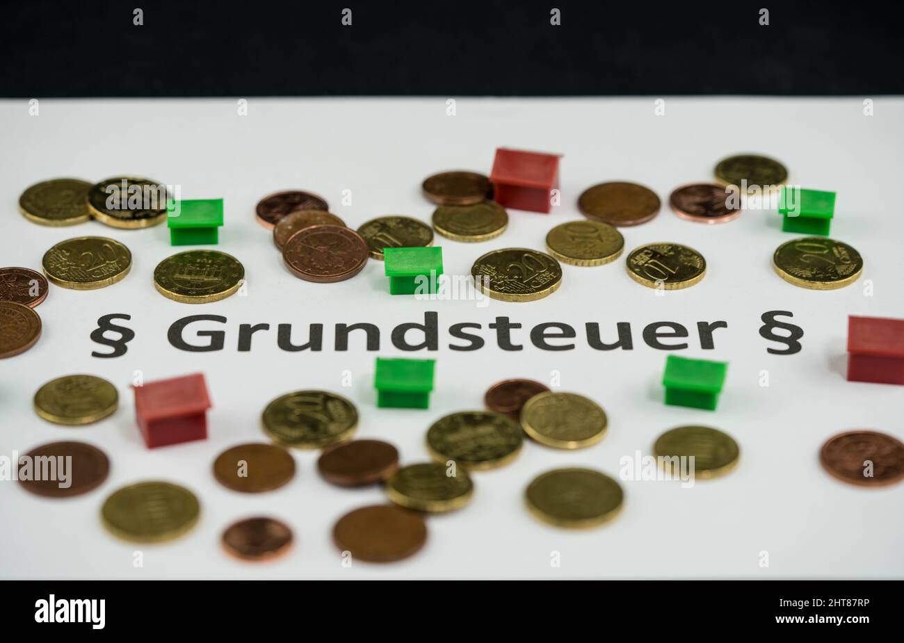 From July 2022, every German who owns a house or property must submit a declaration to the tax office to determine the property tax value Stock Photo