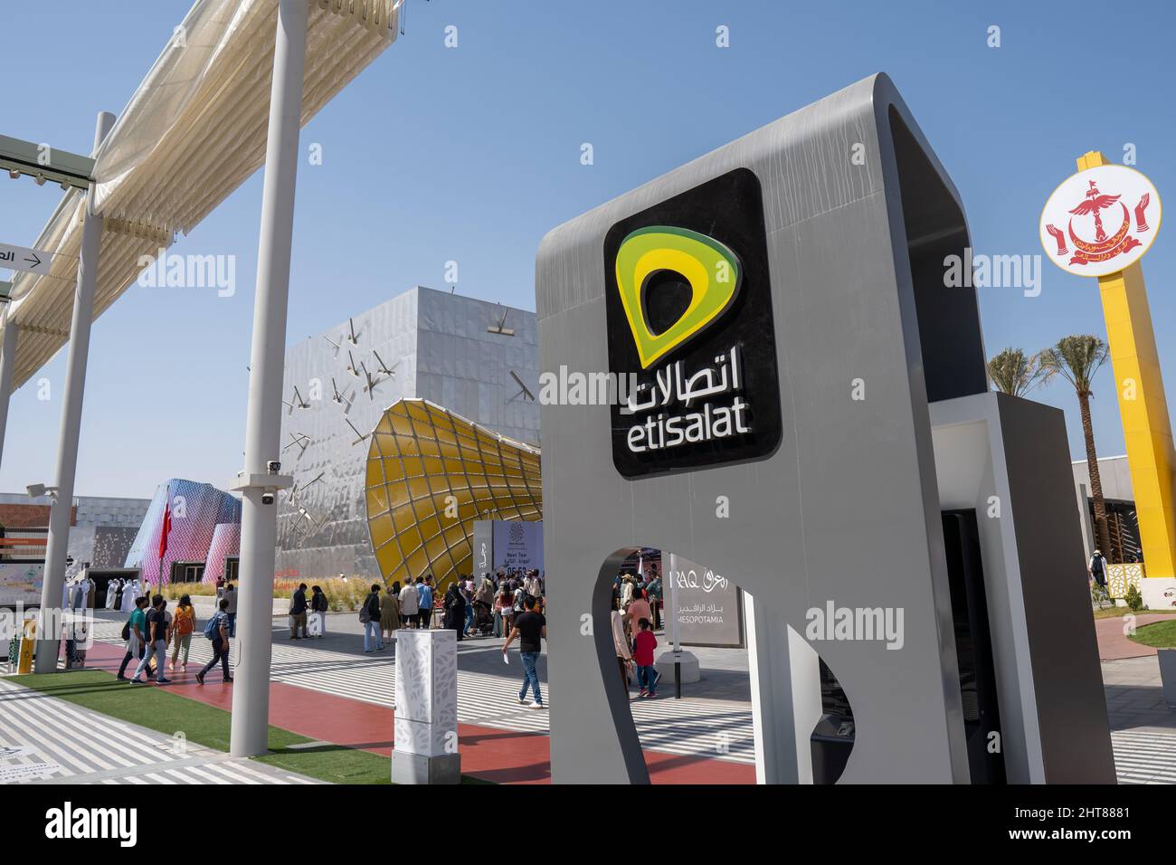 "2.27.2022 Dubai, UAE Etisalat Business Logo sign outdoors for