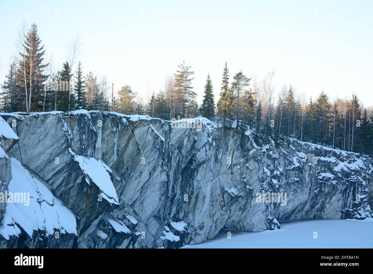 The famous marble quarry in the Republic of Karelia, Russia Ruskeala