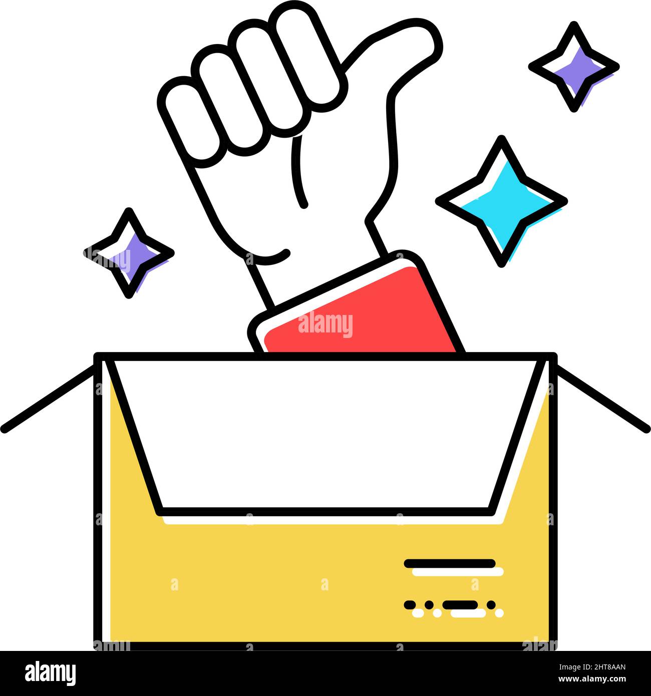 good review free shipping color icon vector illustration Stock Vector ...