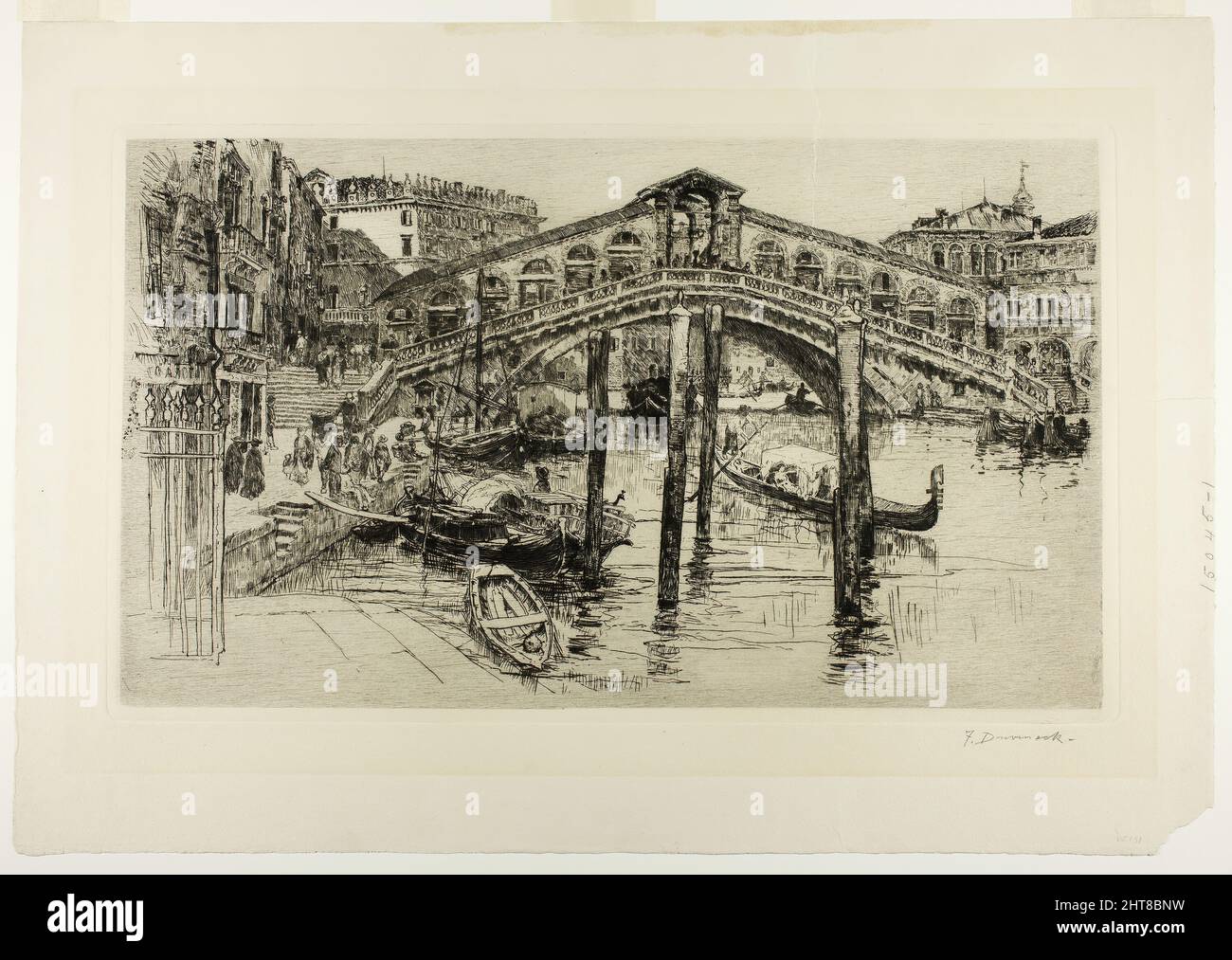 The Rialto, Venice, 1883 Stock Photo Alamy