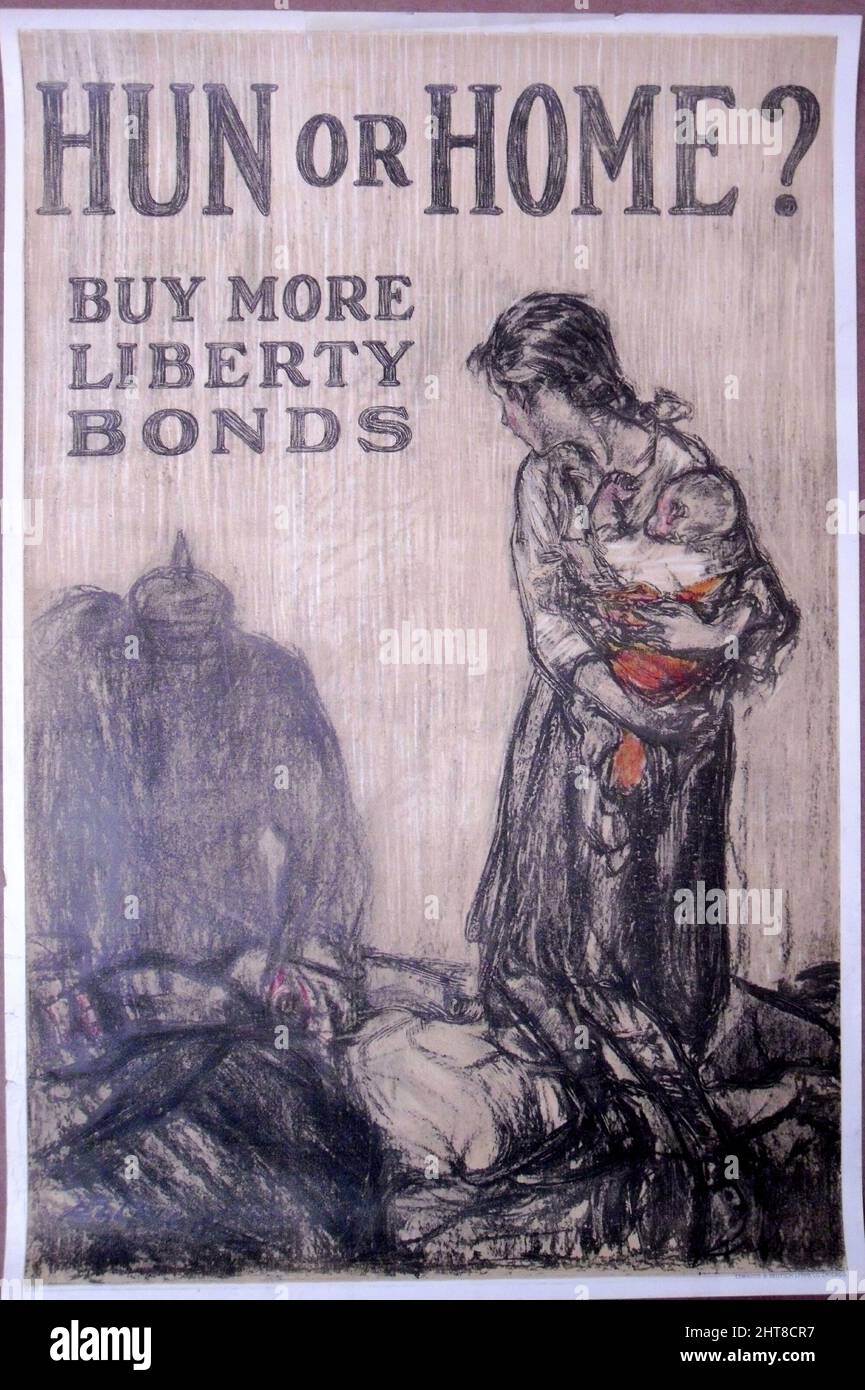 Hun or Home?, 1918 Stock Photo Alamy