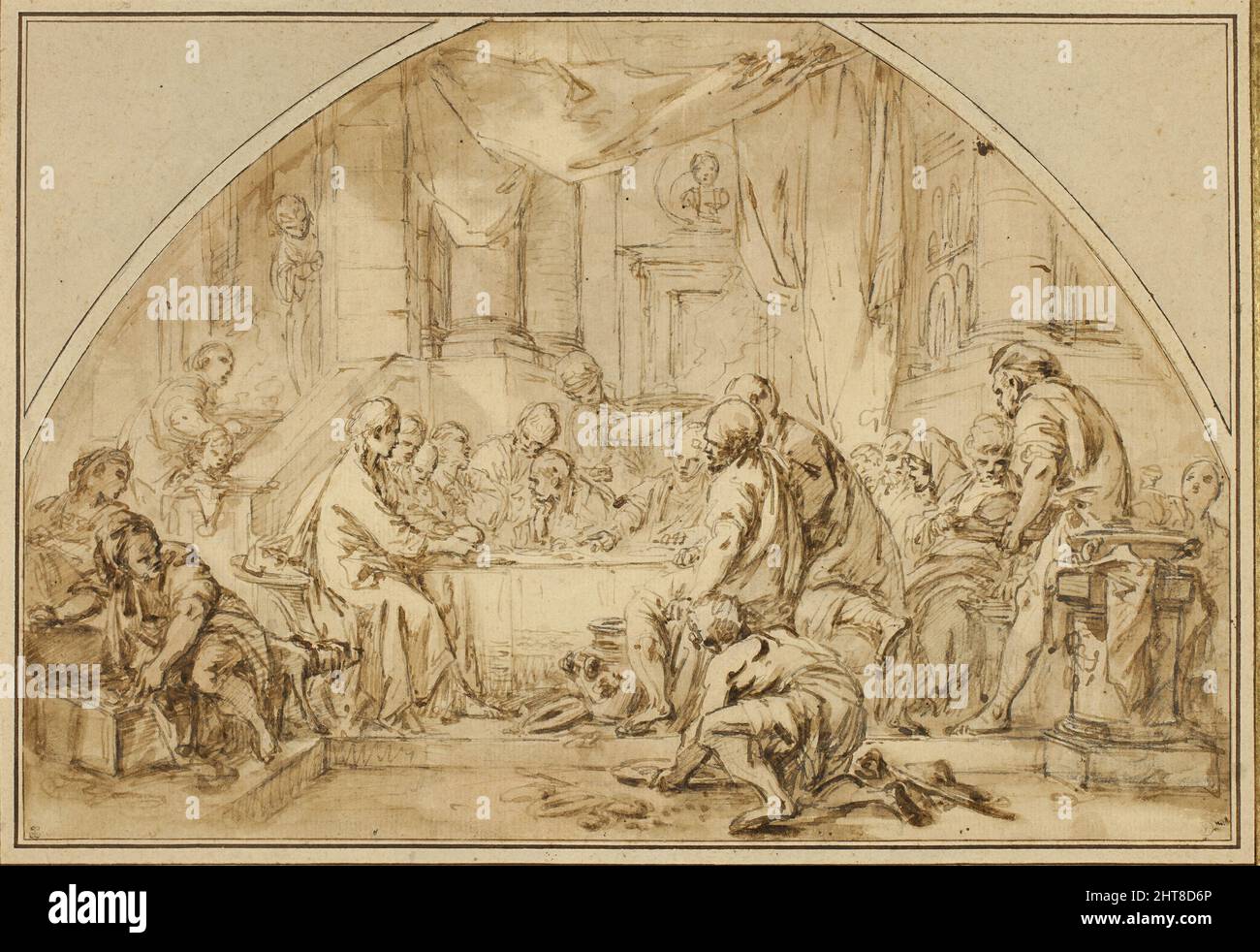Study for The Last Supper, c. 1792. Stock Photo