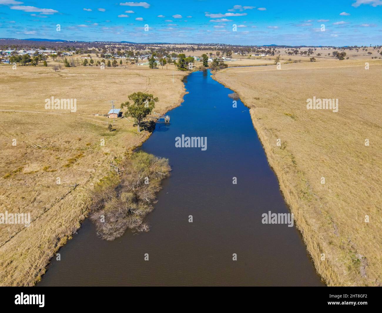 Aerial view of Deepwater, New South Wales Stock Photo Alamy
