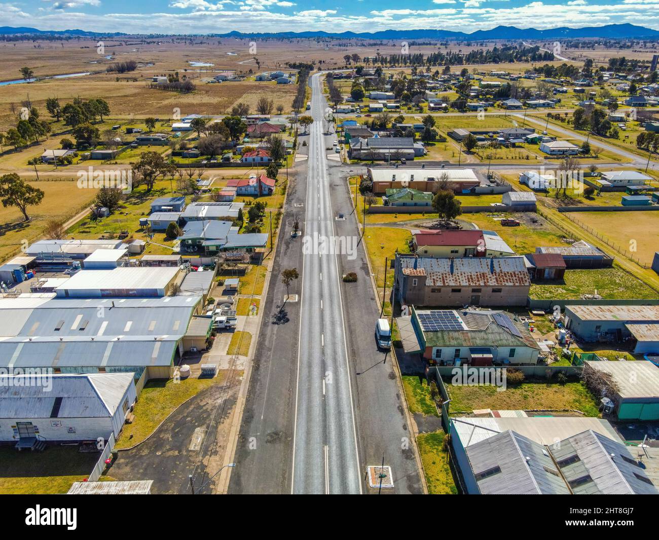Aerial view of Deepwater, New South Wales Stock Photo Alamy