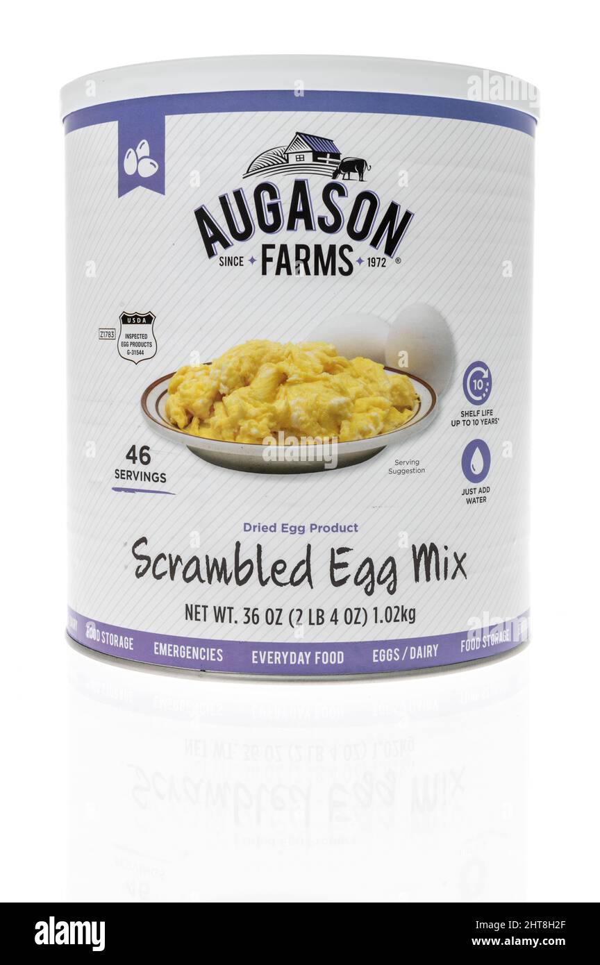 Œuf Entier Séché Et Beurre Augason Farms - Aliments D'urgence, 2 Sachets Refermables, 83 Portions