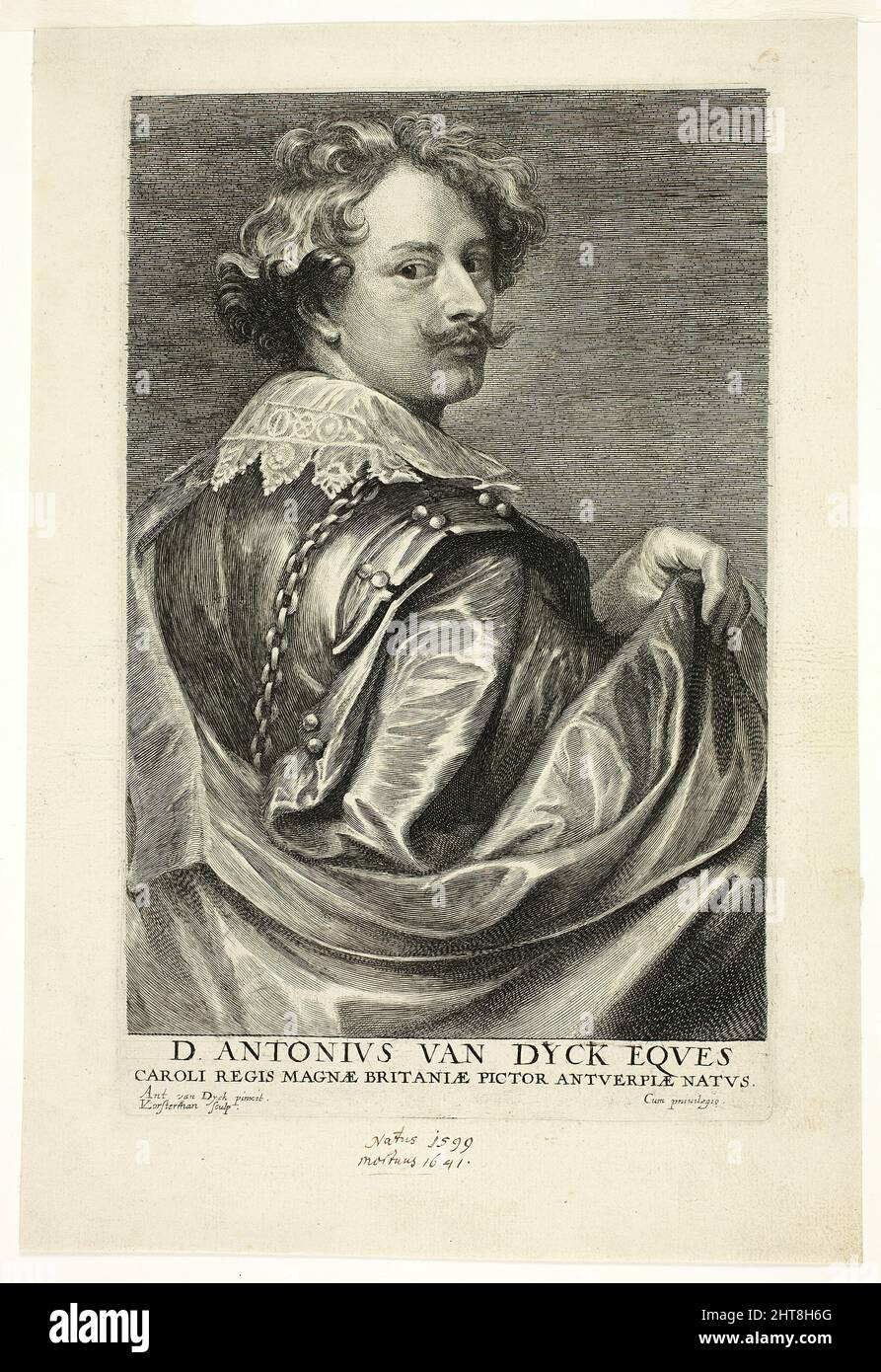 Anthony van Dyck, c. 1635. Stock Photo