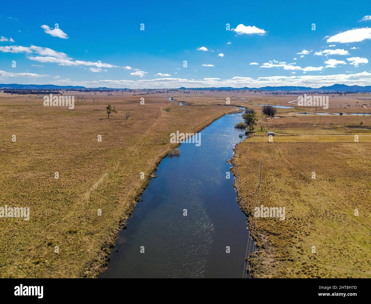 Aerial view of Deepwater, New South Wales Stock Photo Alamy
