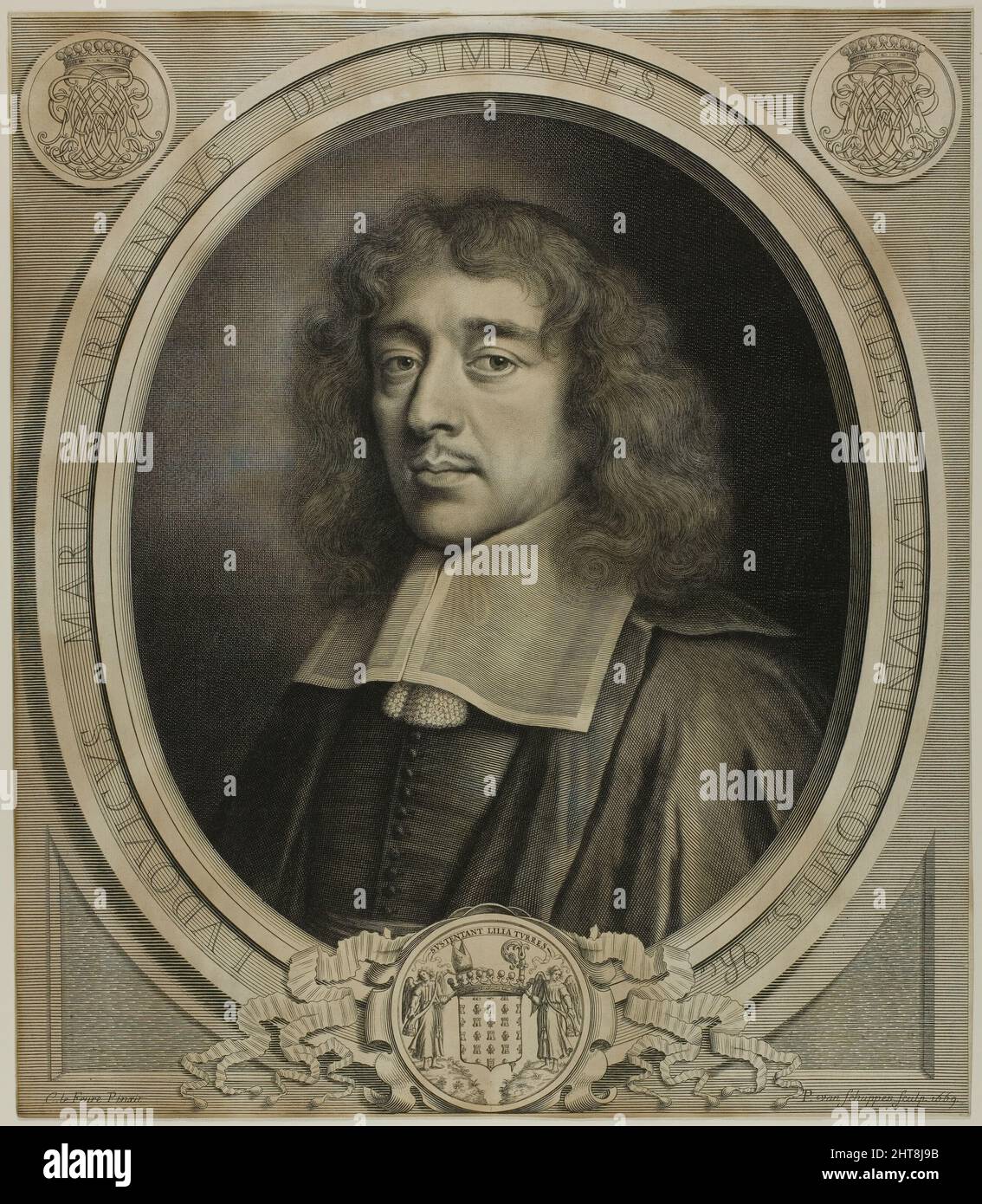 Louis-Marie-Armand de Simianes de Gordes, 1669. Stock Photo