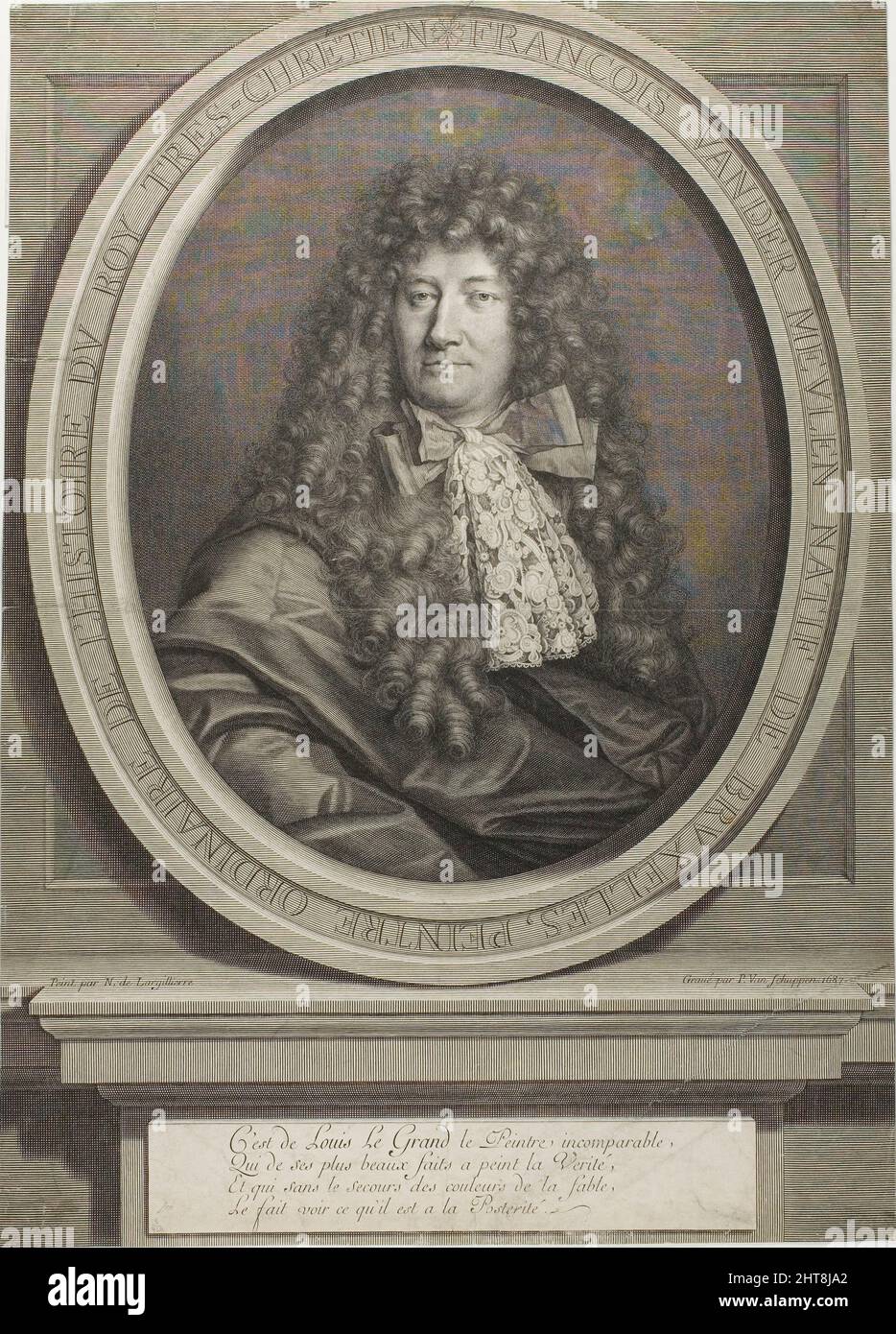 Fran&#xe7;ois Van der Meulen, 1687. Stock Photo