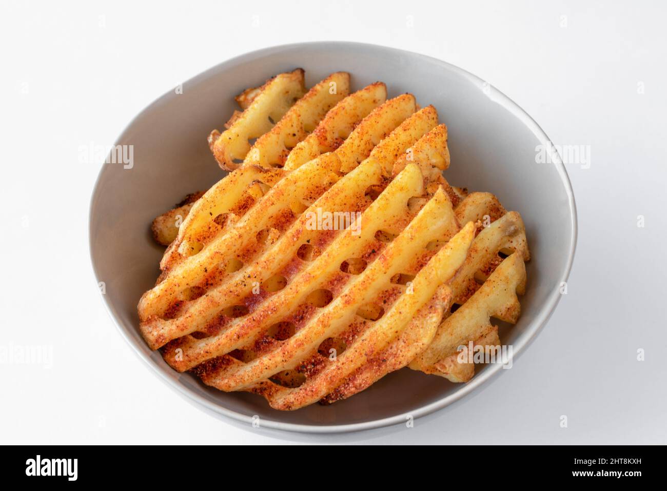 Seasoned Waffle Fries Stock Photo Alamy