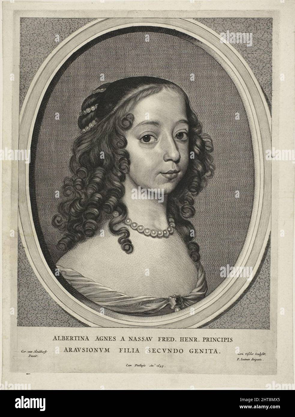Albertine Agnes of Nassau, n.d. Stock Photo