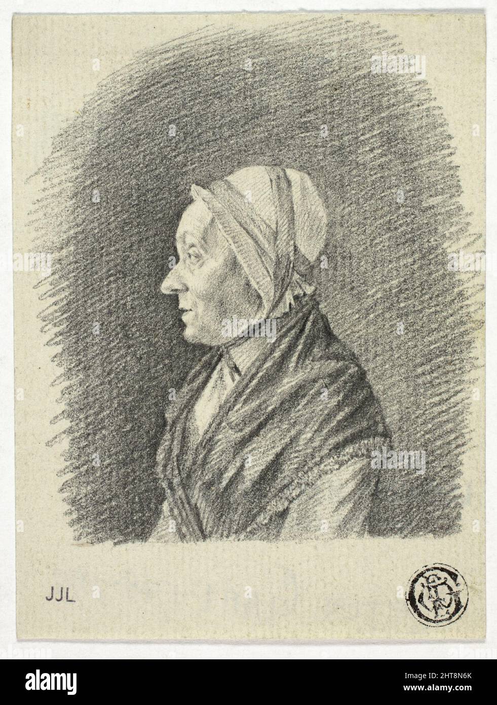 Profile head old woman hi-res stock photography and images - Alamy