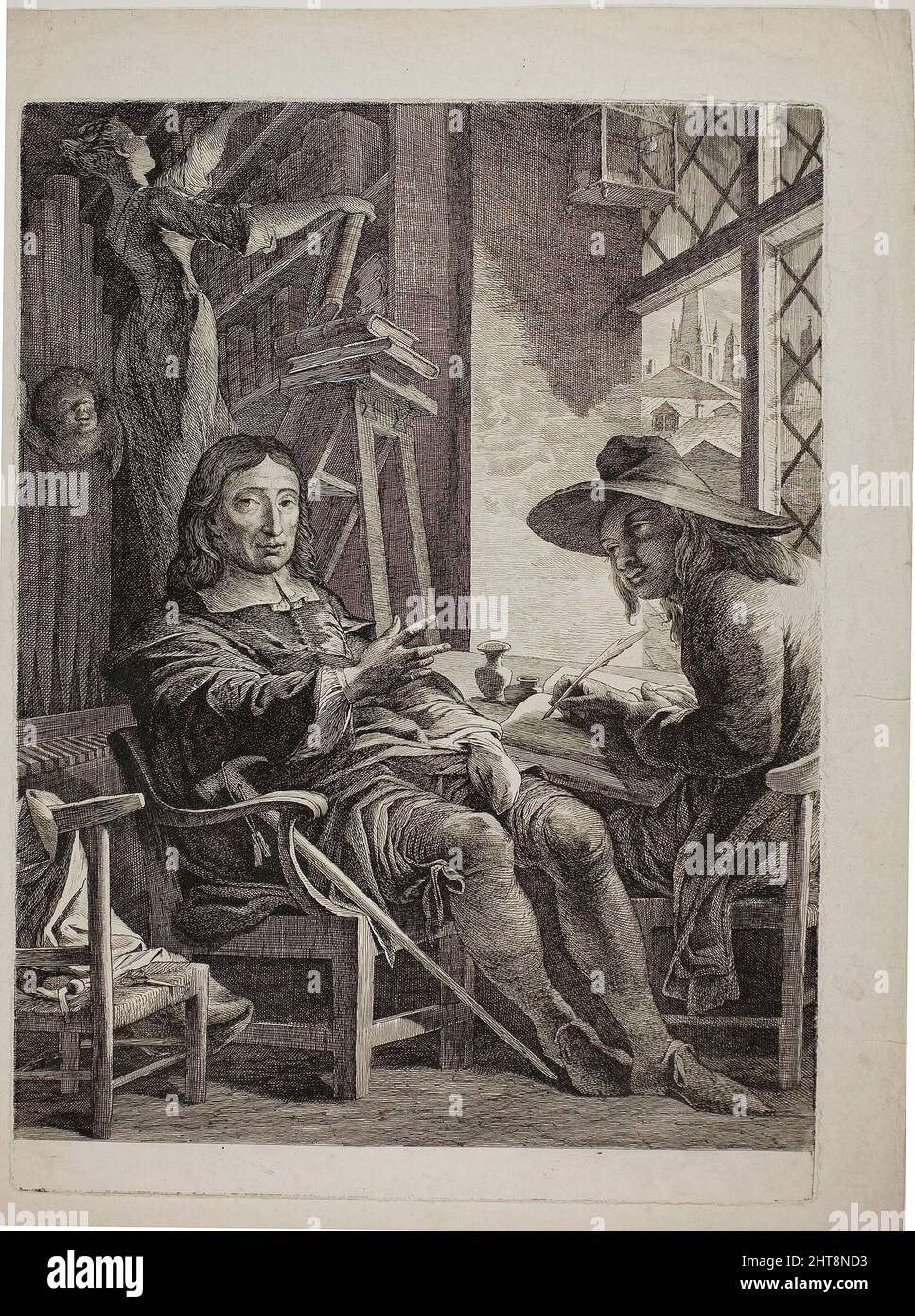 Milton Dictating to Ellwood the Quaker, 1804/05. Stock Photo