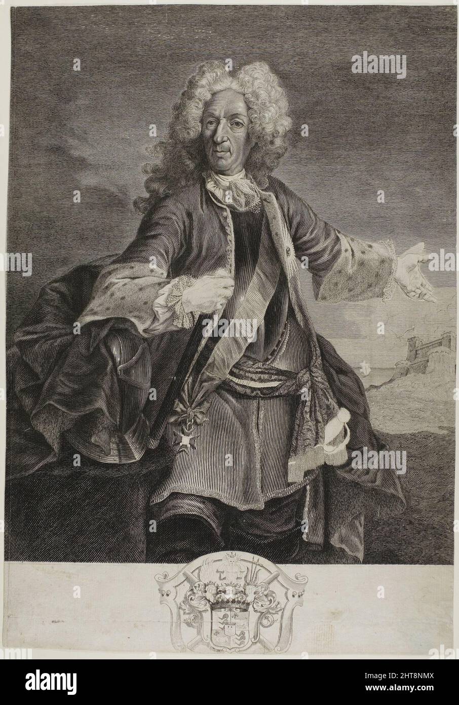 Johann Matthias, Count von Schulenburg., n.d. Stock Photo