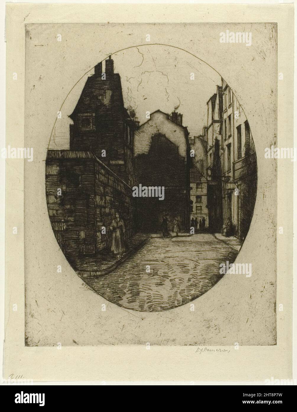 Rue Saint Julien le Pauvre, plate six from the Paris Set, 1904 Stock ...