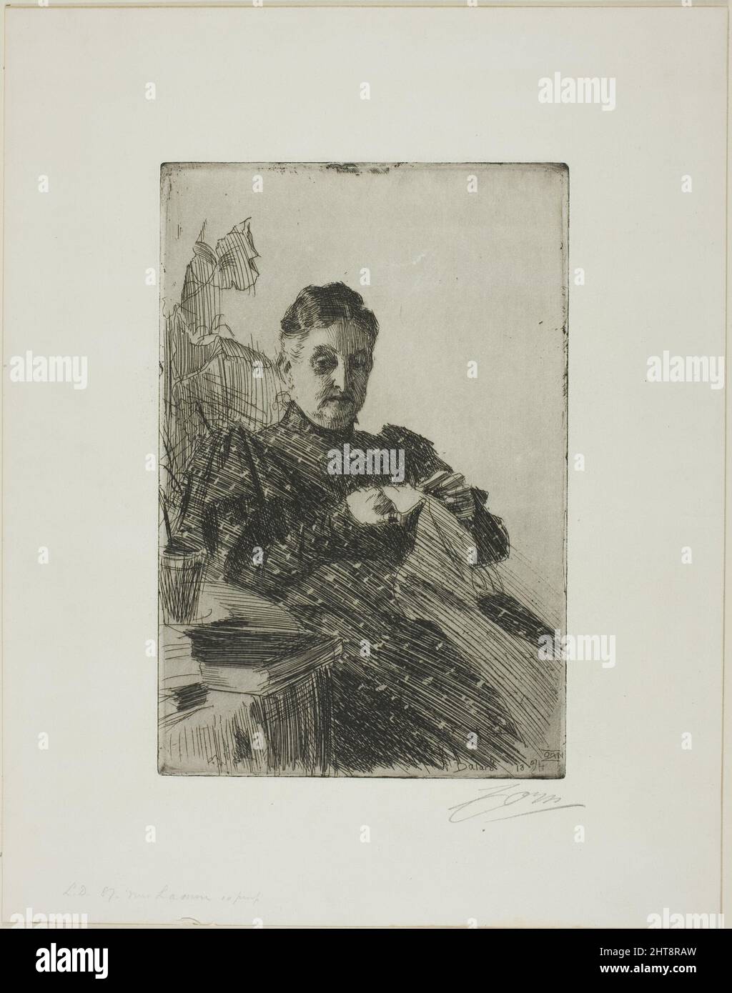 Mme Lamm II, 1894. Stock Photo