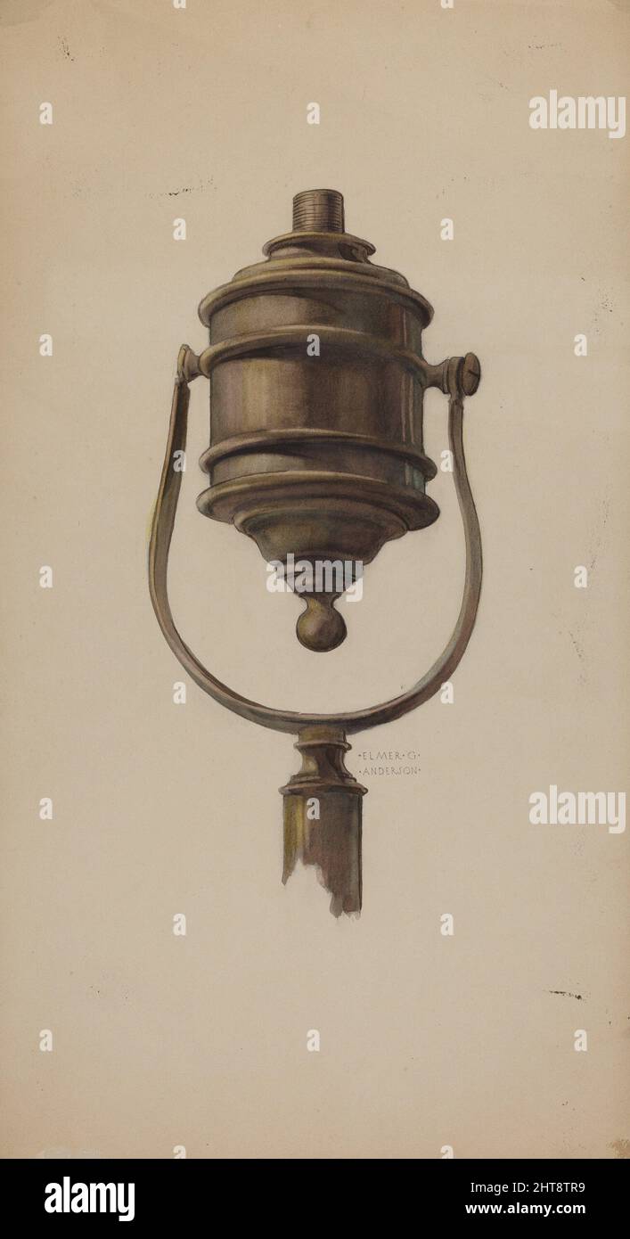 Fireman's Torch, c. 1937. Stock Photo