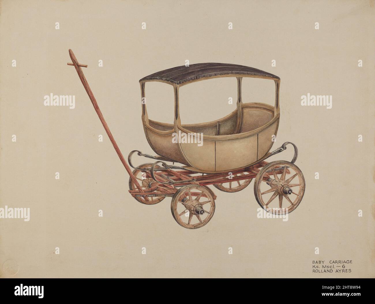 イギリスヴィンテージ 1940年 ドール乳母車 baby carriage 小 Baby carriage 1940s hi-res stock photography and images - Alamy
