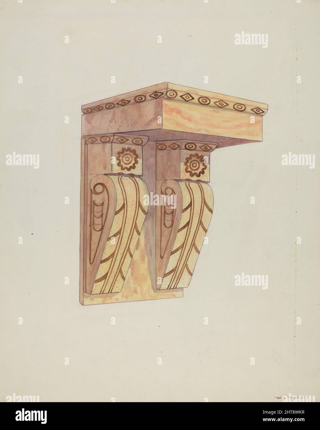 Architectural Detail (Wall Bracket), 1937 Stock Photo Alamy