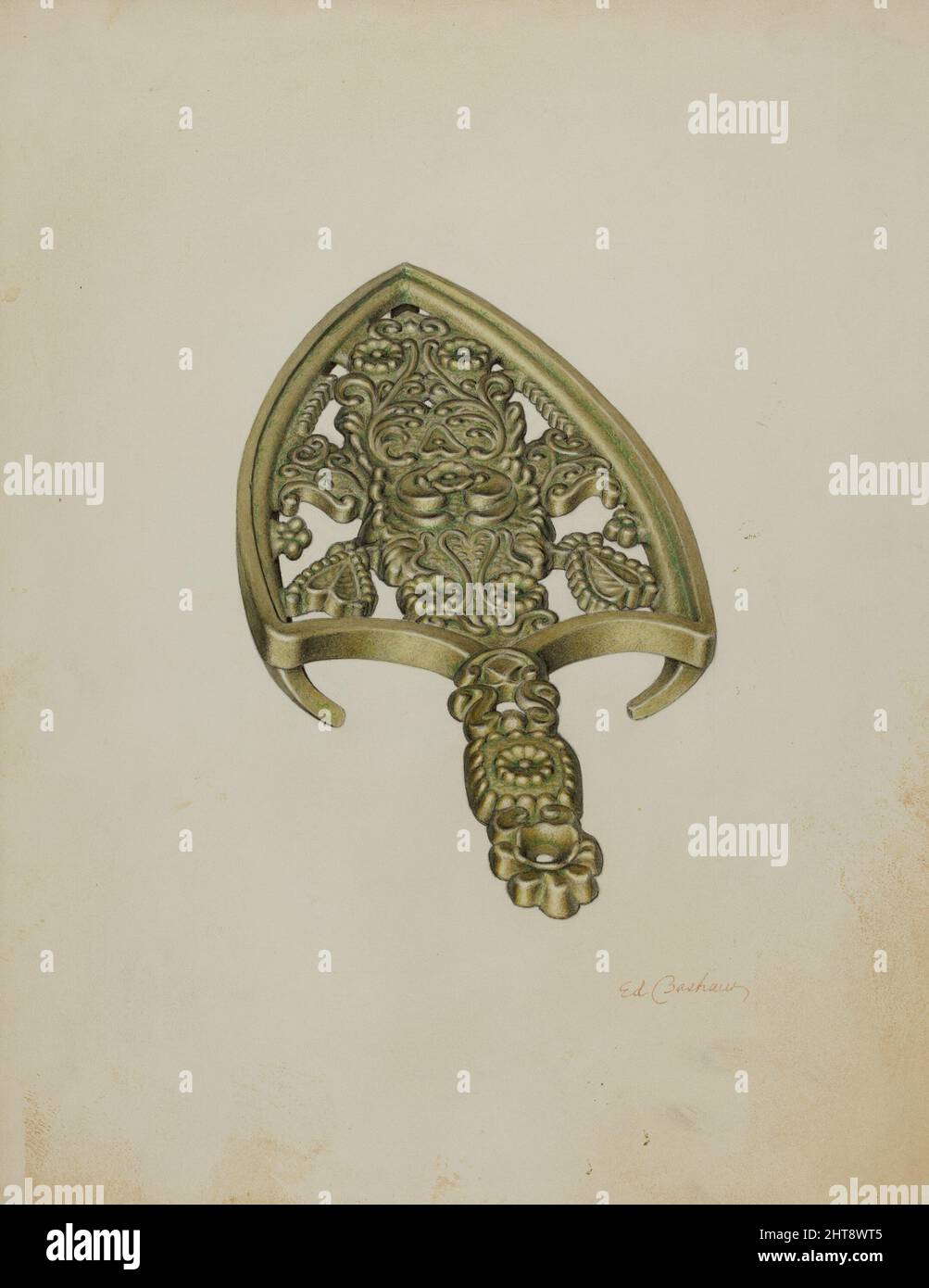 Brass Trivet, c. 1941 Stock Photo Alamy