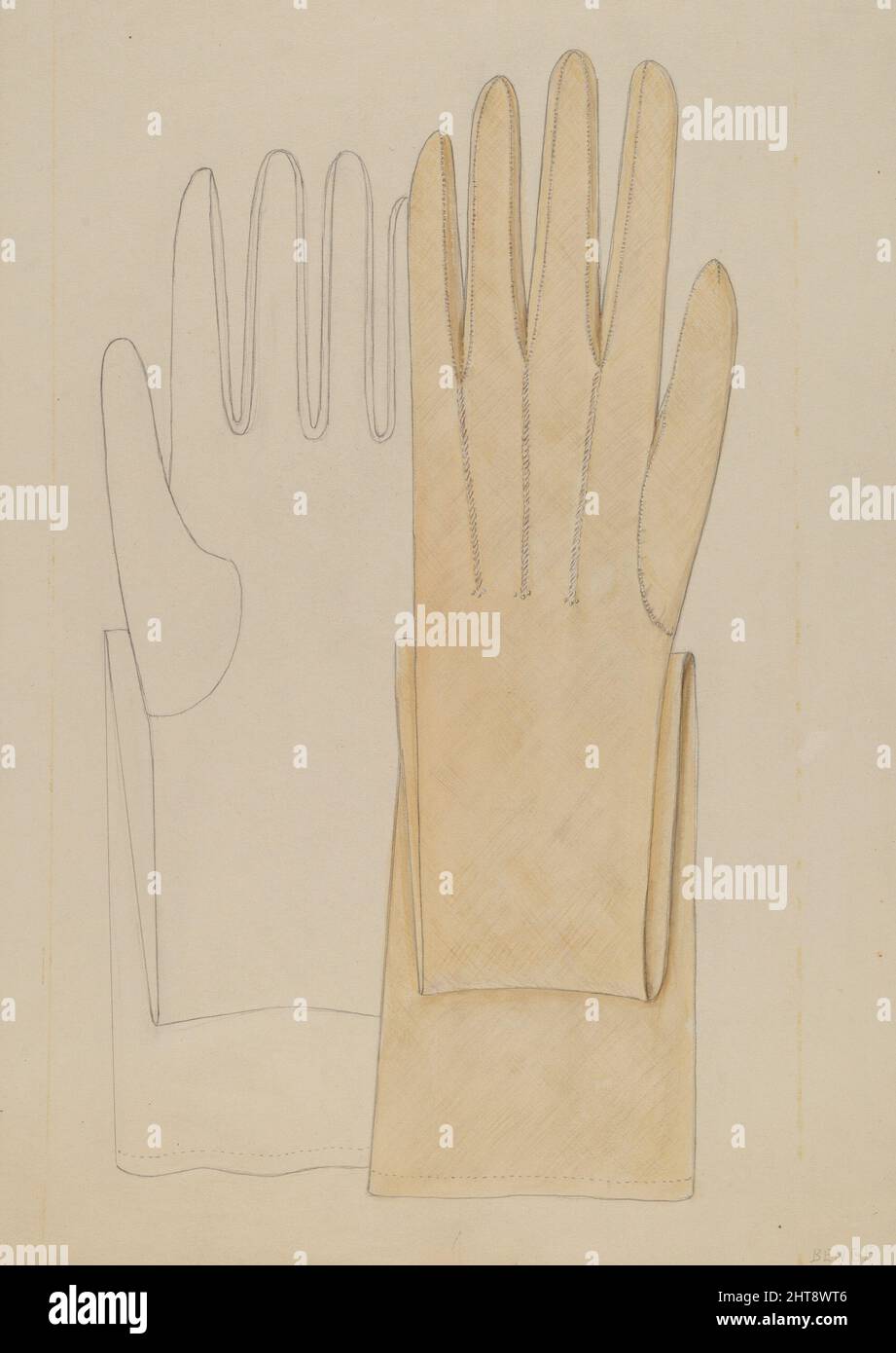 Gloves, c. 1937. Stock Photo