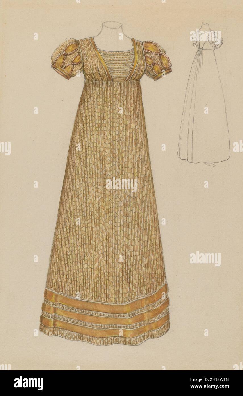 Dress, c. 1936. Stock Photo