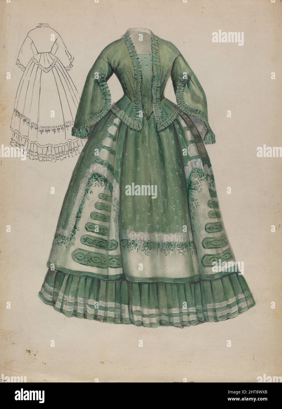 Dress, 1935/1942. Stock Photo