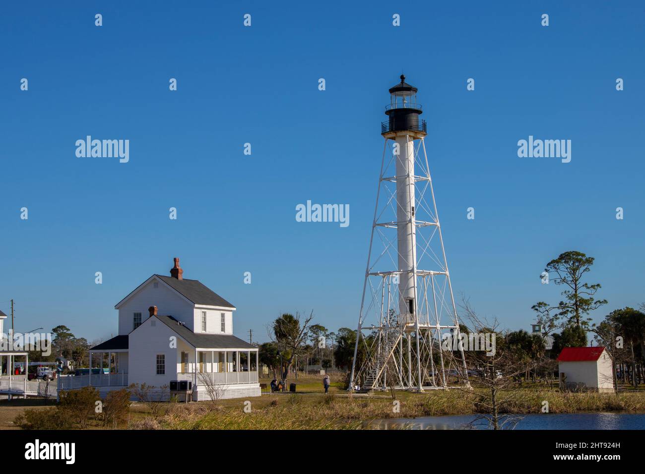 Cape San Blas Lighthouse in Port St.Joe, FL Stock Photo