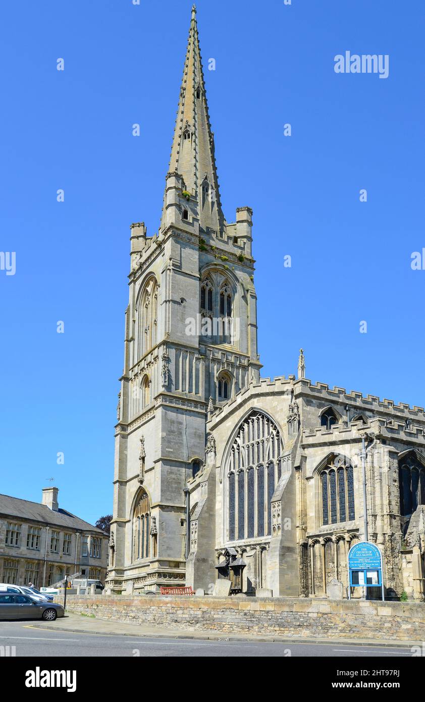 The Church of All Saints, Red Lion Square, Stamford, Lincolnshire, England, United Kingdom Stock Photo