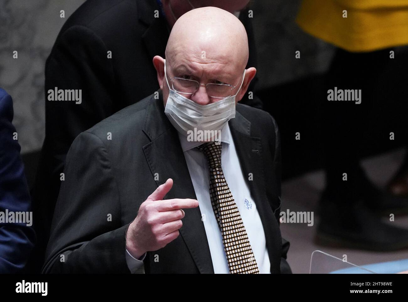 Russia's Ambassador to the United Nations Vassily Nebenzia ...