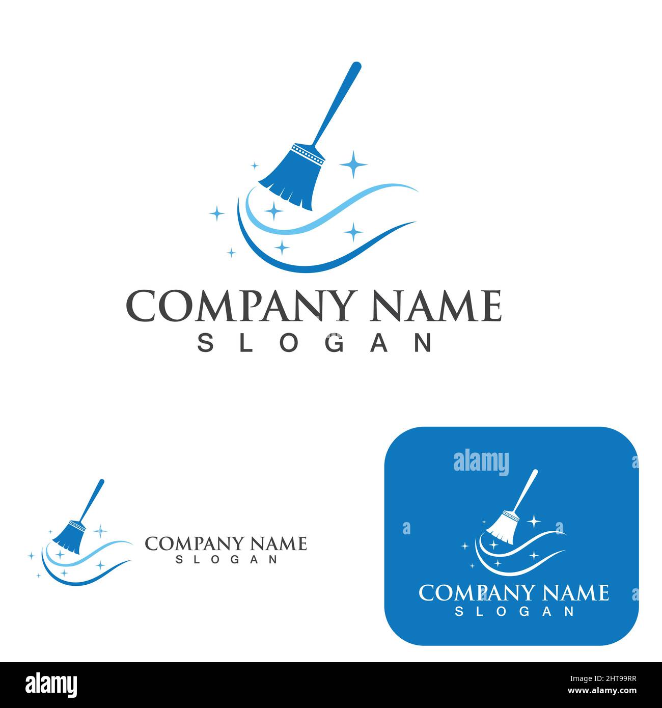 Cleaning logo and symbol ilustration vector template Stock Vector