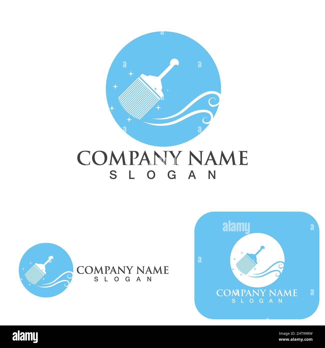 Cleaning logo and symbol ilustration vector template Stock Vector