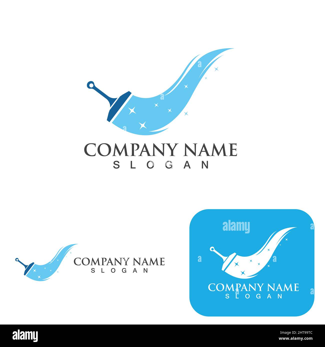 Cleaning logo and symbol ilustration vector template Stock Vector