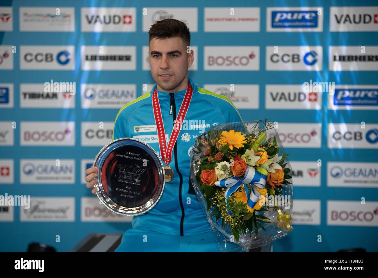 Montreux, Switzerland. 02nd Aug, 2022. Darko of Slovenia wins