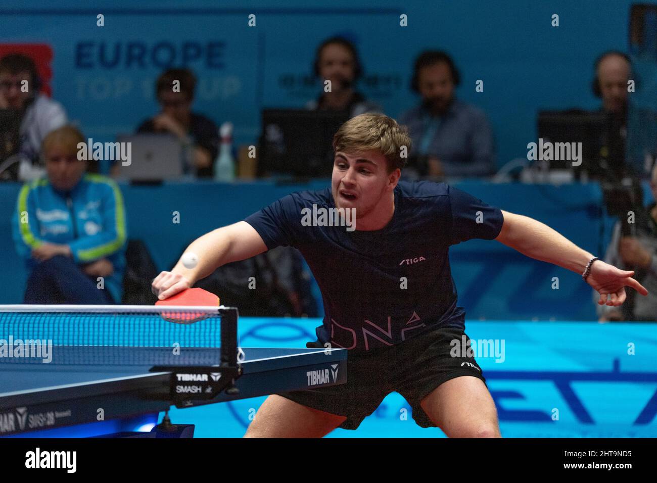 Montreux, Switzerland. 02nd Aug, 2022. Darko Jorgic of Slovenia is in  action during the final of the men's table tennis tournament at the CCB  Europe Top 16 Montreux 2022 (Photo by Eric